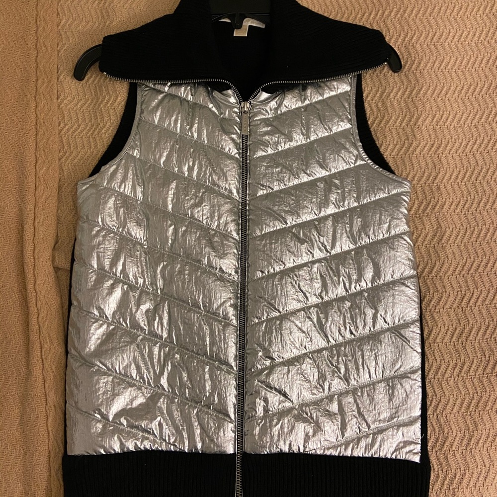 Michael Kors Metallic Fleece Vest